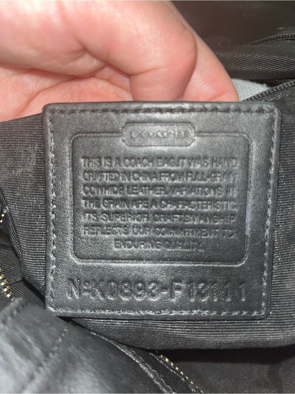 2008 Coach soho black leather bag - Picture 3 of 3